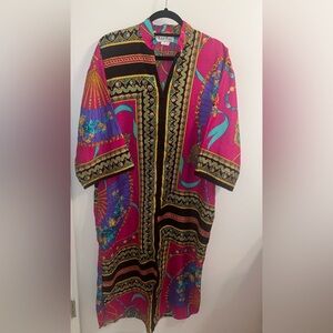 🔥🔥🔥VTG Michael Bersani caftan lounge house dress Size: L/XL